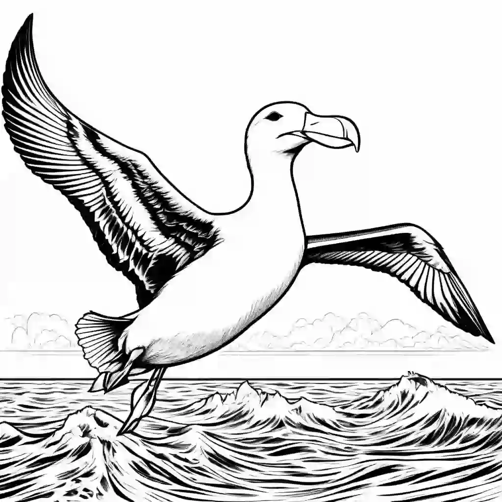 Albatross coloring pages